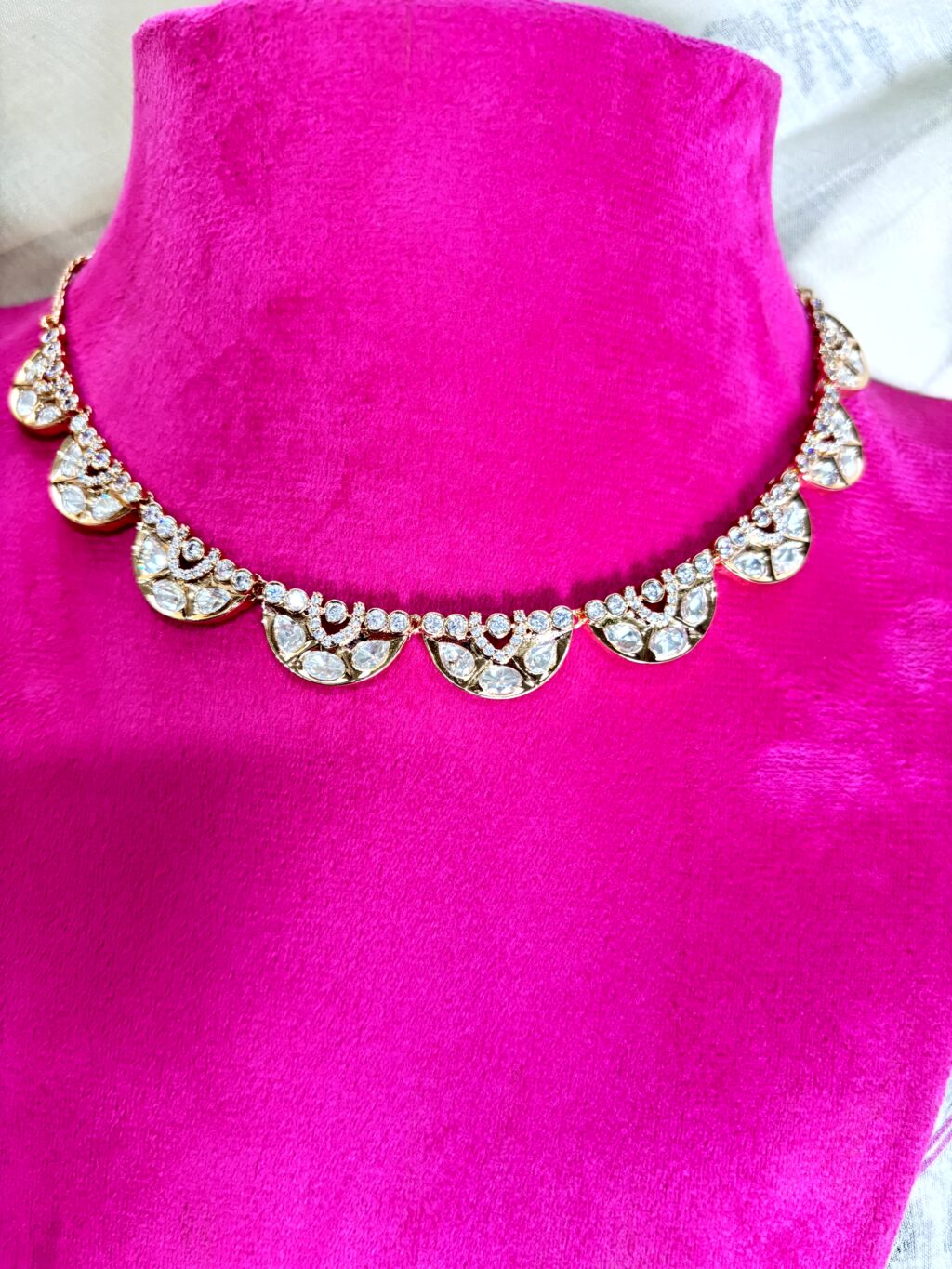 Kiara Moissanite Floral Necklace Set - Image 3