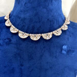 Kiara Moissanite Floral Necklace Set
