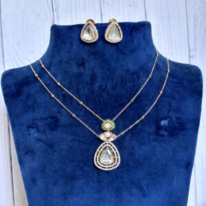 Aanya Stylish Moissanite Necklace Set