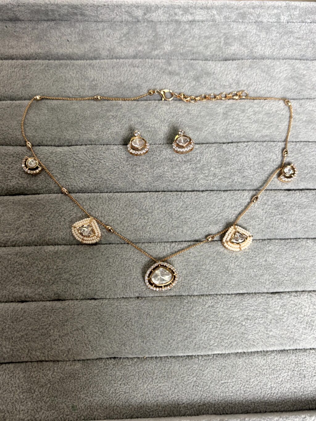 Ridhima Versatile Moissanite Necklace Set - Image 3