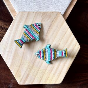 Colorful Fish Beaded Clip for Girls