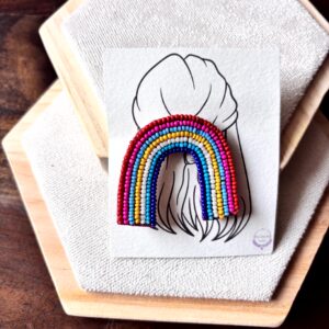 Rainbow Beaded Clip for Girls 1