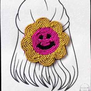 Smily Sun Beaded Clip for Girls
