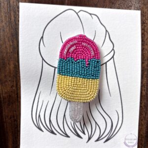 Ice Cream Beaded Clip for Girls