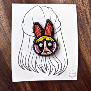 Power Puff Beaded Clip for Girls